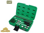 Набор головок 1/4" 4-14мм 41предм. 6гр. TOPTUL (GCAI4102)